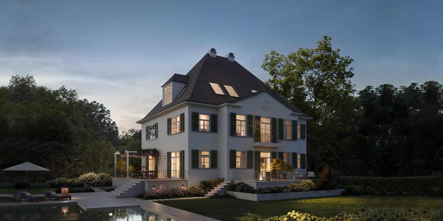 Historische Villa auf 2.097 m² Grund & Baurecht für drei Stadthäuser