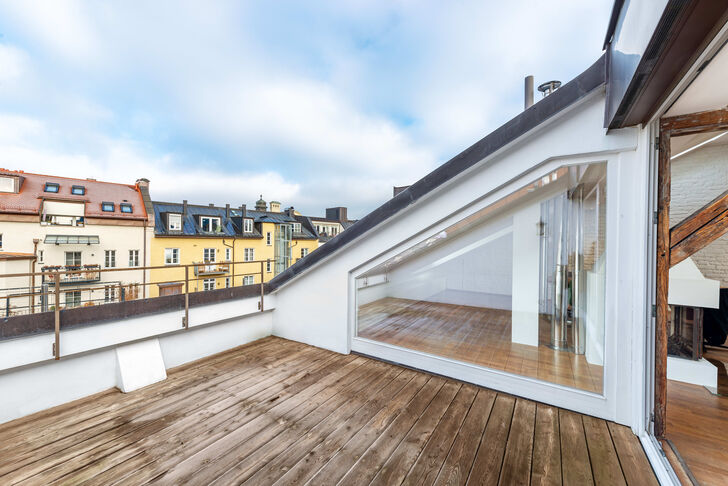 Stimmungsvolle Dachterrasse