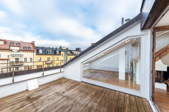 Stimmungsvolle Dachterrasse