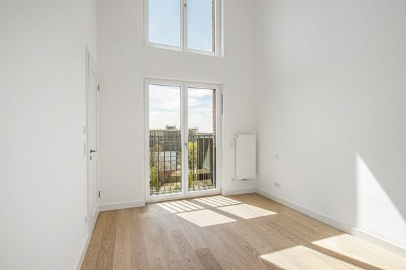 Schlafzimmer mit Schranknische