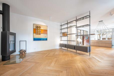 3-room apartment with high design standards and idyllic garden courtyard