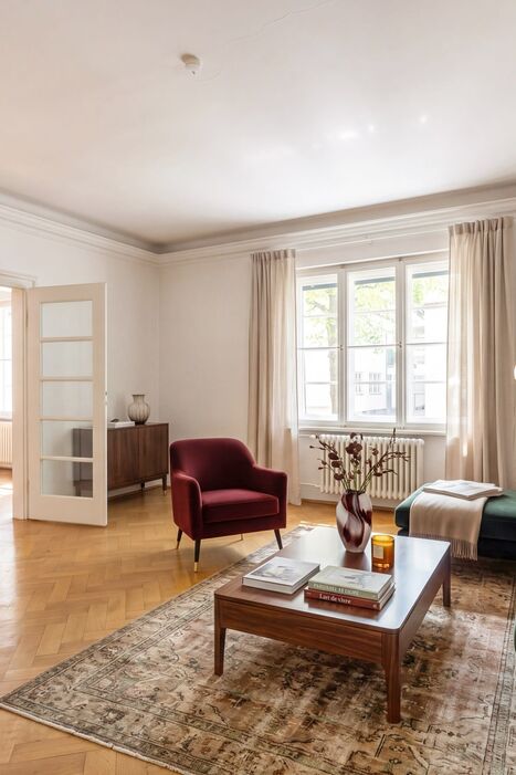 Wohnzimmer (virtuell möbliert)