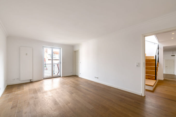 Schlafzimmer mit Bad en suite