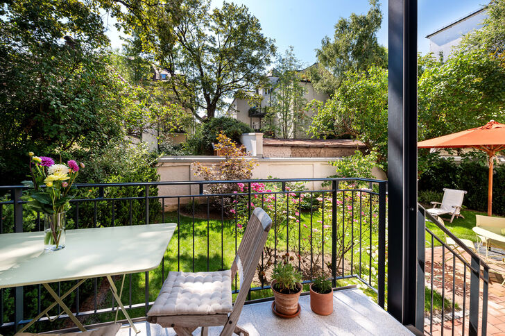 Südbalkon in den Südgarten