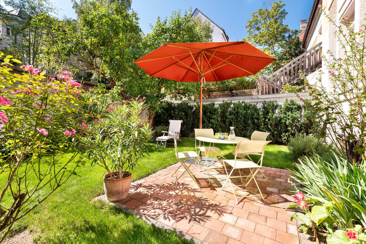 Sonnige Terrasse