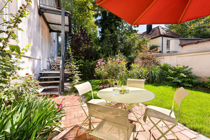 Direkter Gartenzugang aus der Wohnung