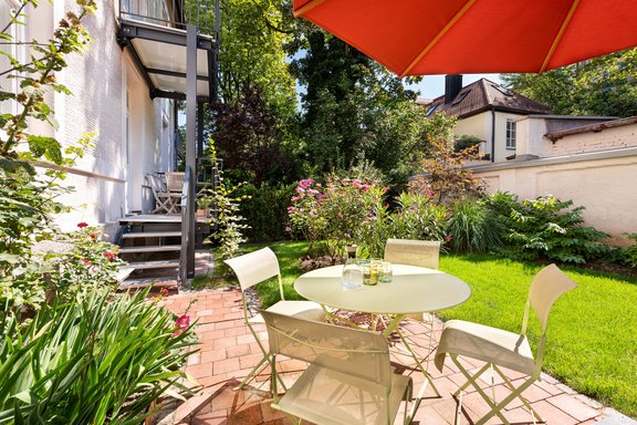 Direkter Gartenzugang aus der Wohnung