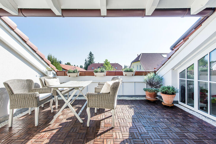 Gemütliche Dachterrasse