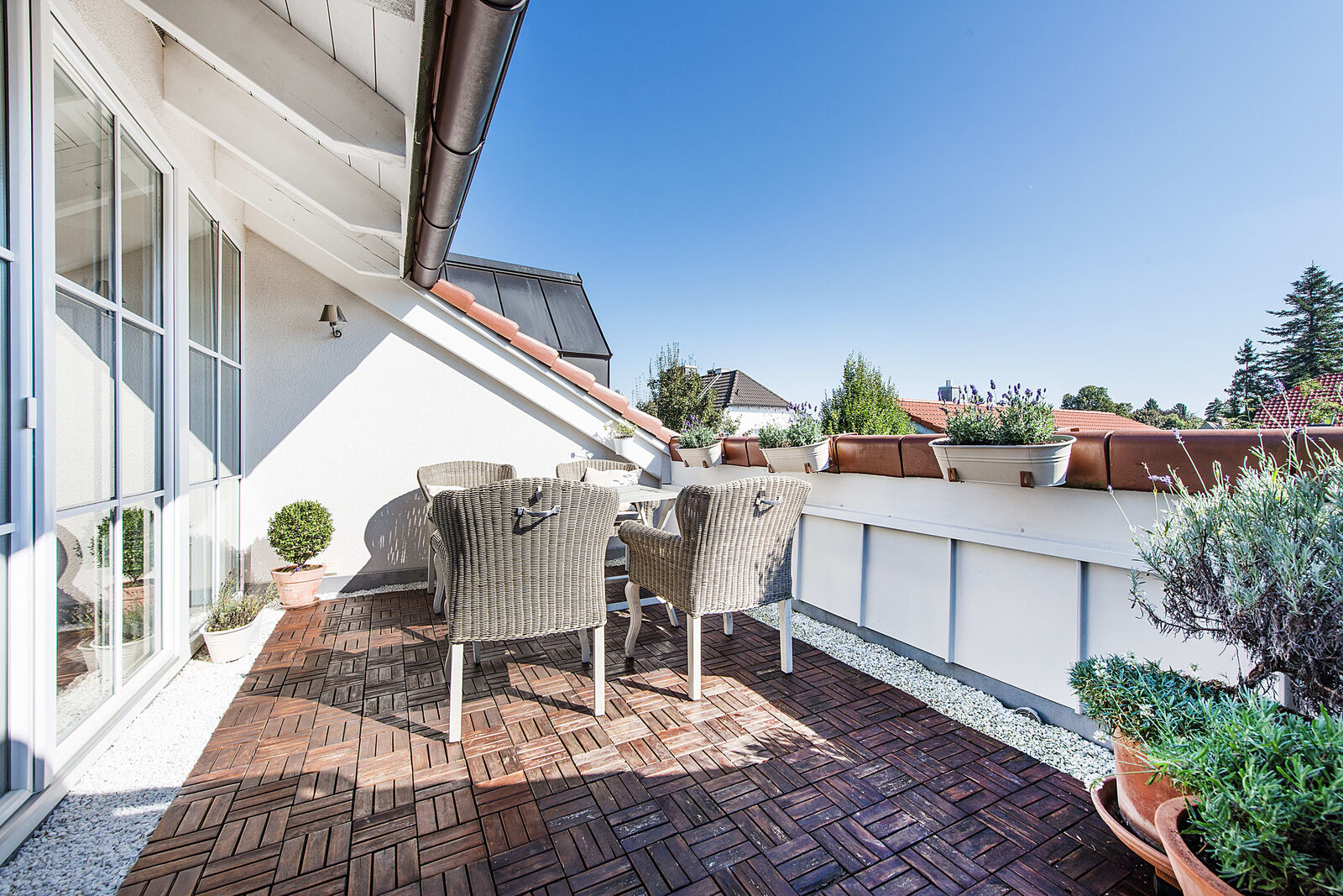Gemütliche Dachterrasse