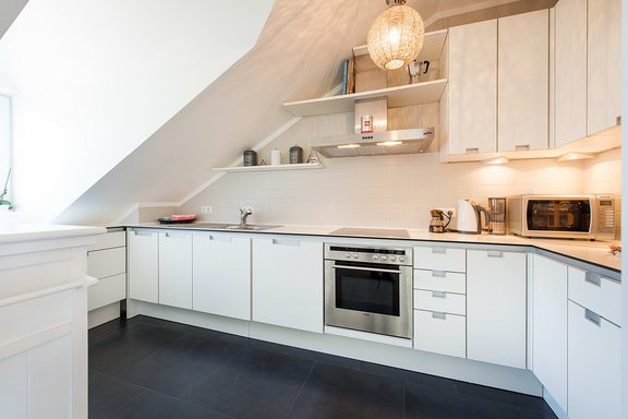 Offen gestaltete Küche