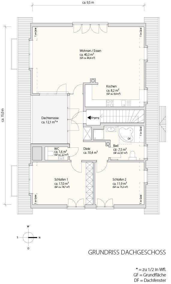 Grundriss 2 Obergeschoss
