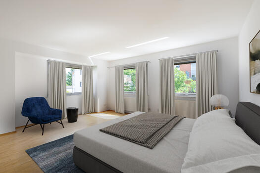 Bedroom (virtually furnished)