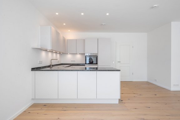 Edle Einbauküche mit grifflosen Fronten