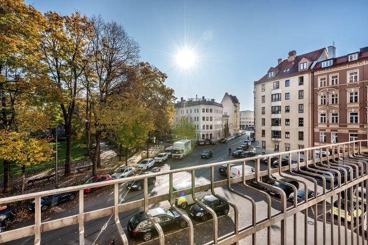 Ausblick Balkon