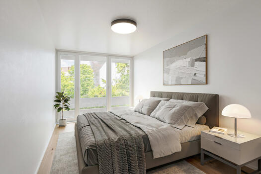 Spacious bedroom