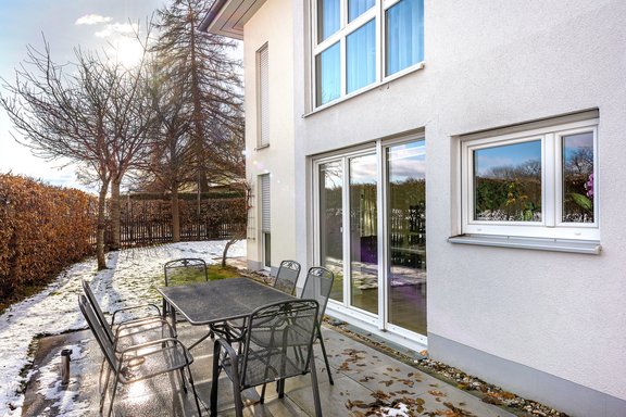 Sichtgeschützte Terrasse