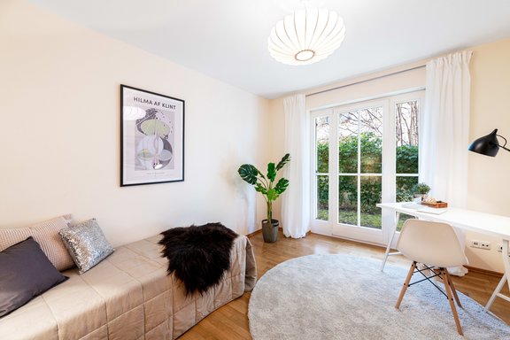 Zimmer mit ruhiger Ausrichtung