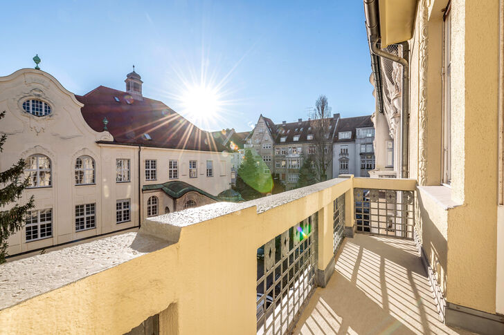 Aussicht vom Balkon