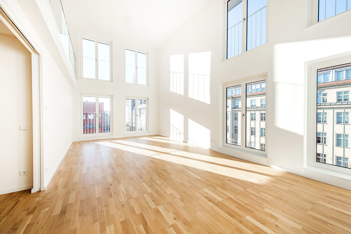Living room filled with light