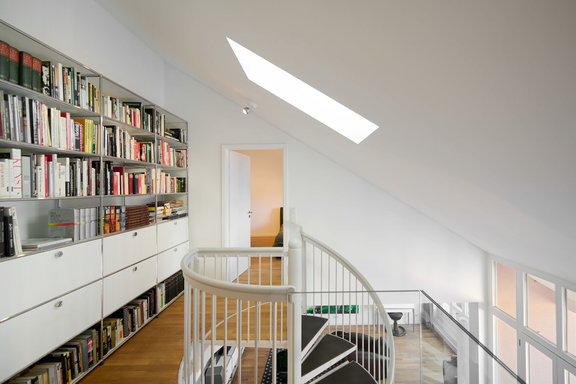 Delicate spiral staircase