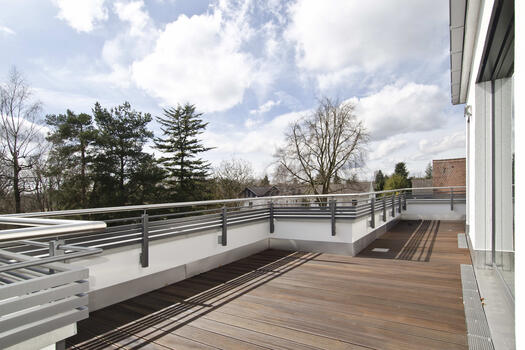 Sunny roof terrace