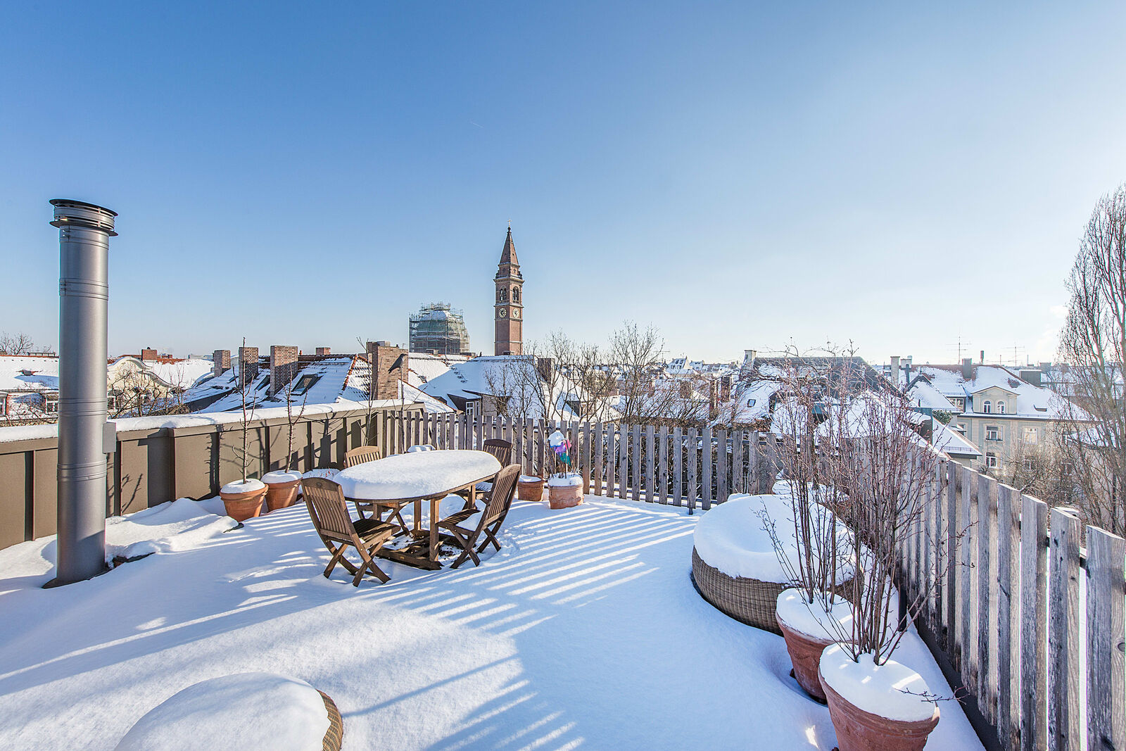 Herrliche Dachterrasse