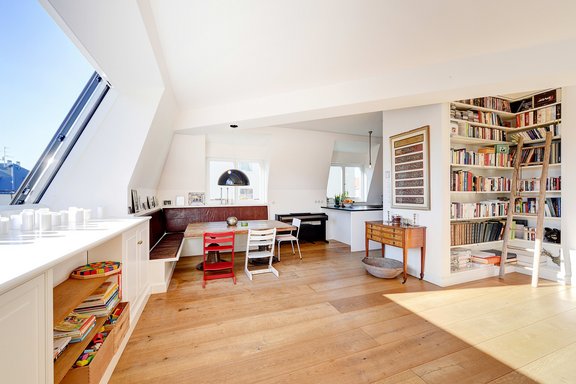 View into the dining area