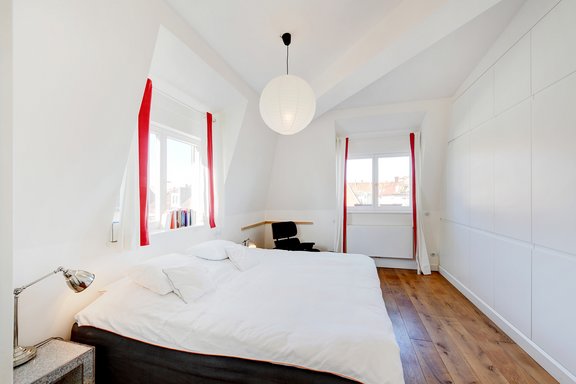 Bedroom with fitted wardrobes