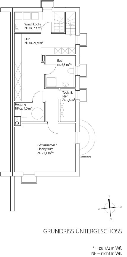 Grundriss Untergeschoss