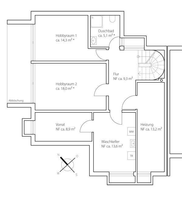 Grundriss Untergeschoss