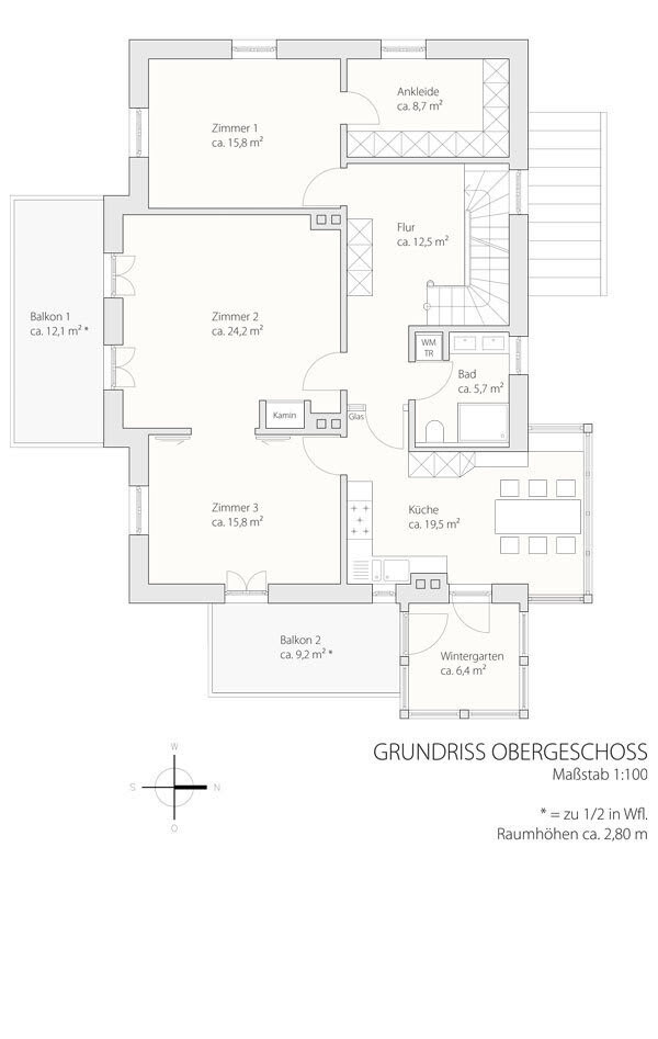 Grundriss 1 OG