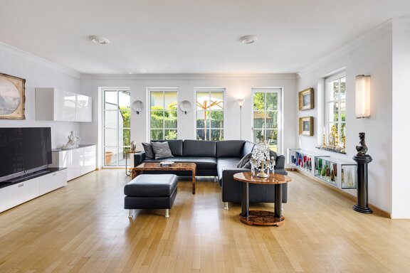 South-facing living room