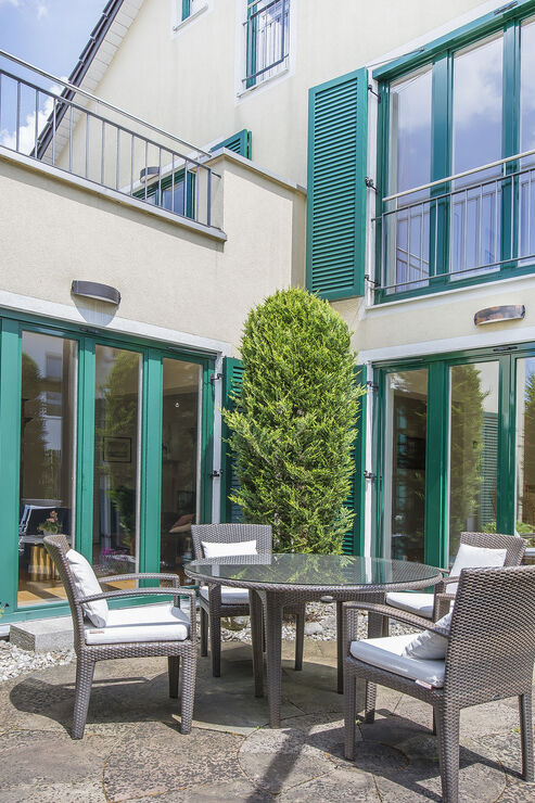 Sonnige Terrasse