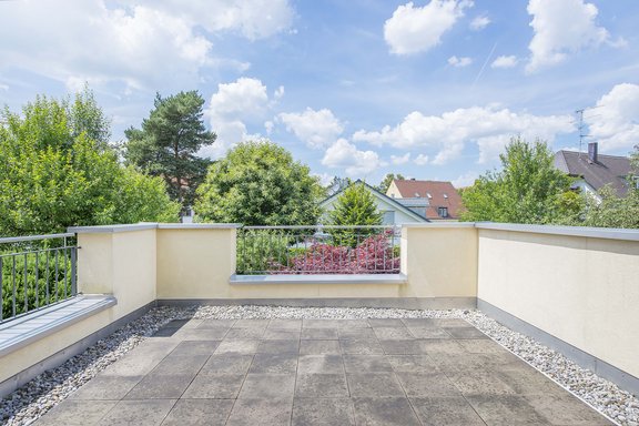 Sunny roof terrace