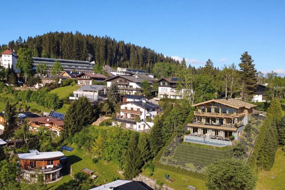 Chalet-Residenz im Landschaftsbild (Visualisierung)