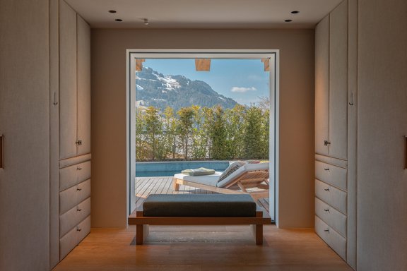 Panoramablick aus der Ankleide