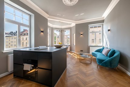 Wohn-/Essbereich mit offener Küche