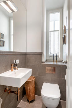 Separate guest toilet