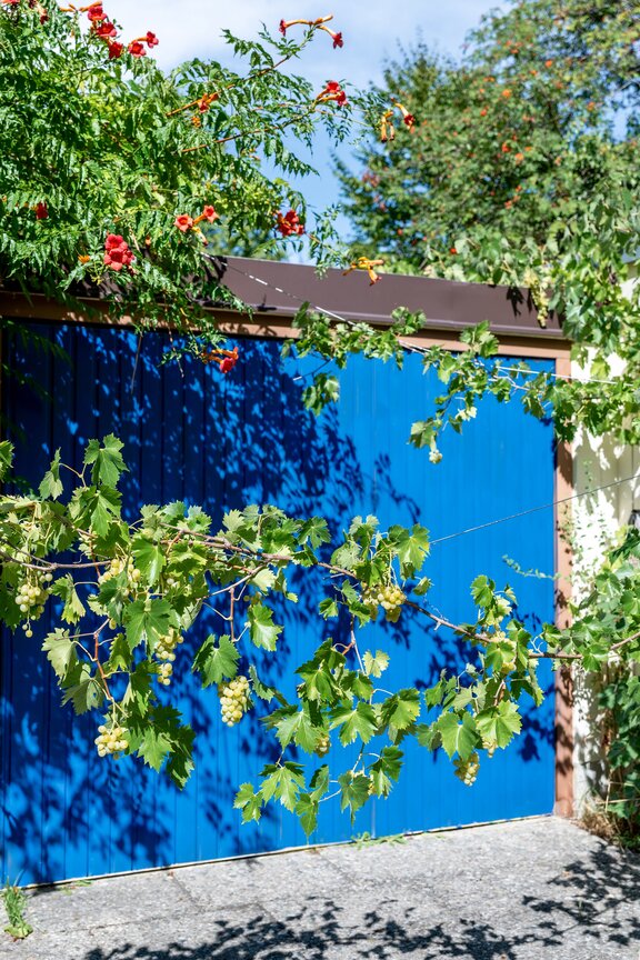 Garage on private property