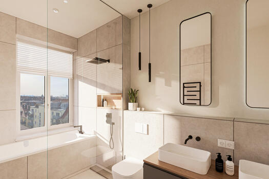 Modern bathroom (visualization)