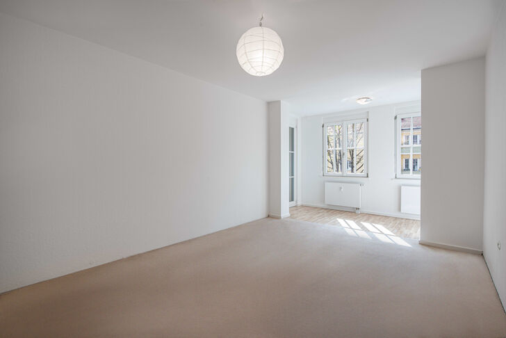 Schlafzimmer mit Homeoffice
