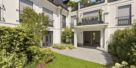 Am Isarhochufer: ruhige sonnige Gartenwohnung in Harlachinger Bestlage