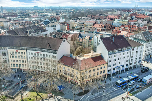Drohnenaufnahme mit Blick nach Südosten