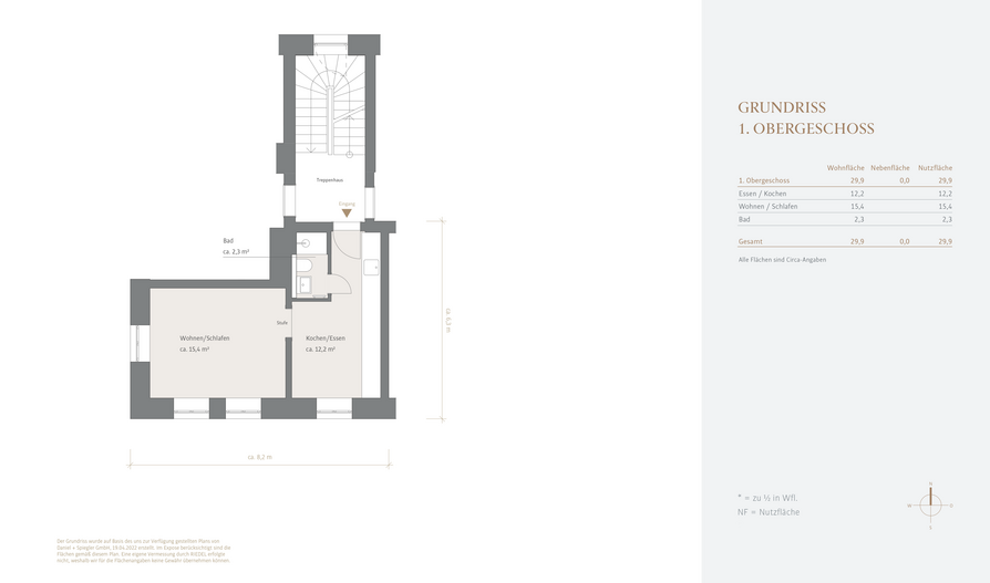 Grundriss 1. Obergeschoss