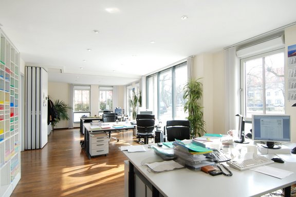 Büro im Erdgeschoss