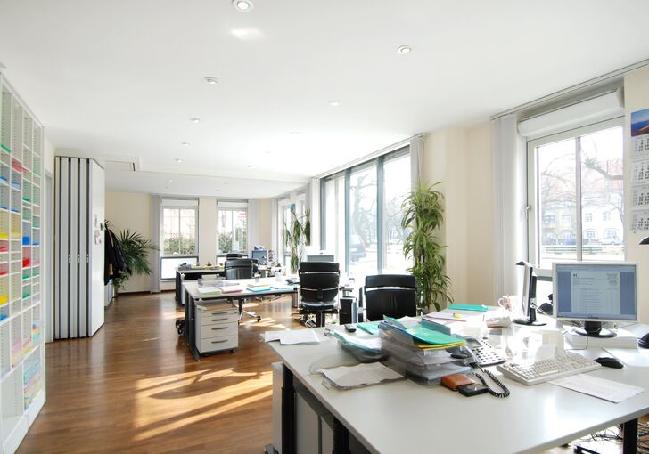 Büro im Erdgeschoss