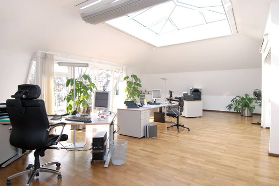 Büro im Dachgeschoss