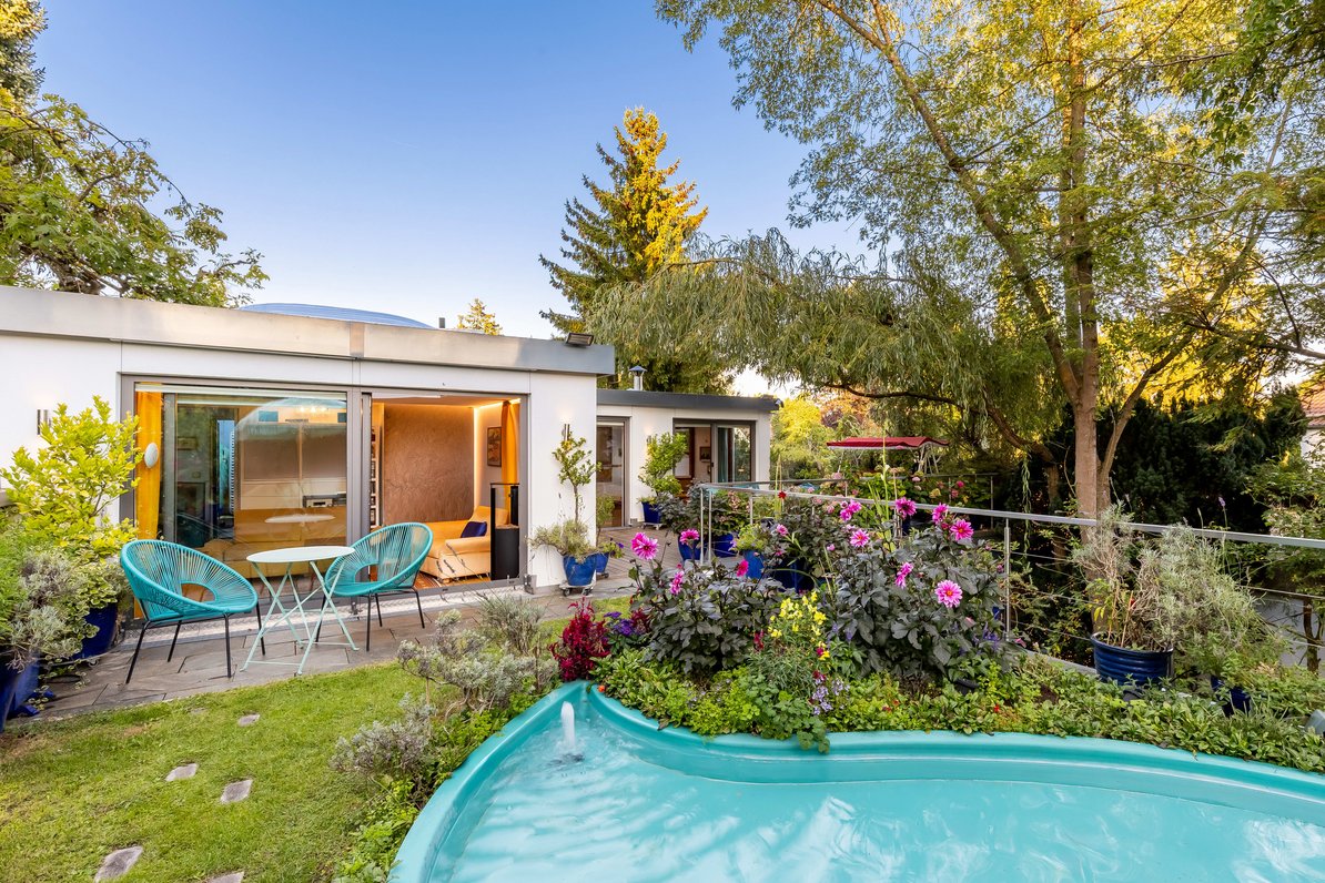 Idyllische Dachterrasse