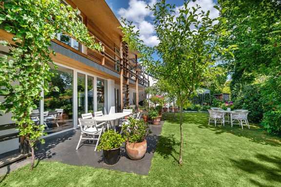 Garden protected from view