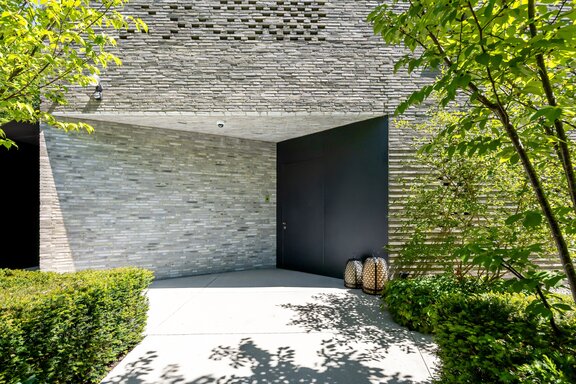 A striking, timeless brick facade